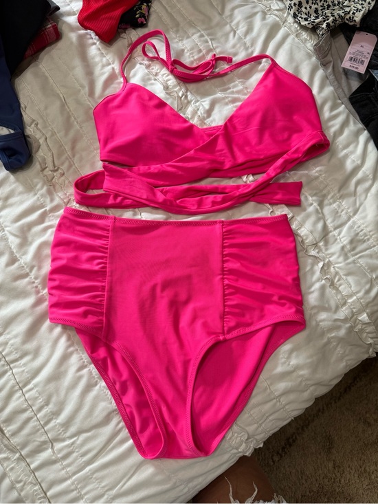 aerie Other - Aerie Hot Pink High-Waist Bikini Set